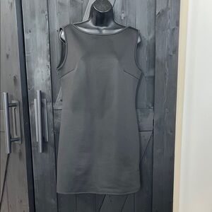Elegant Gray Sleeveless Dress